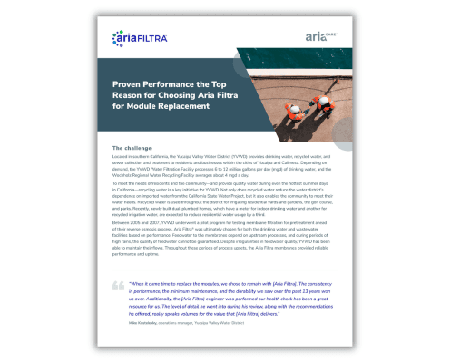 Aria Filtra Aria CARE Yucaipa Valley Case Study